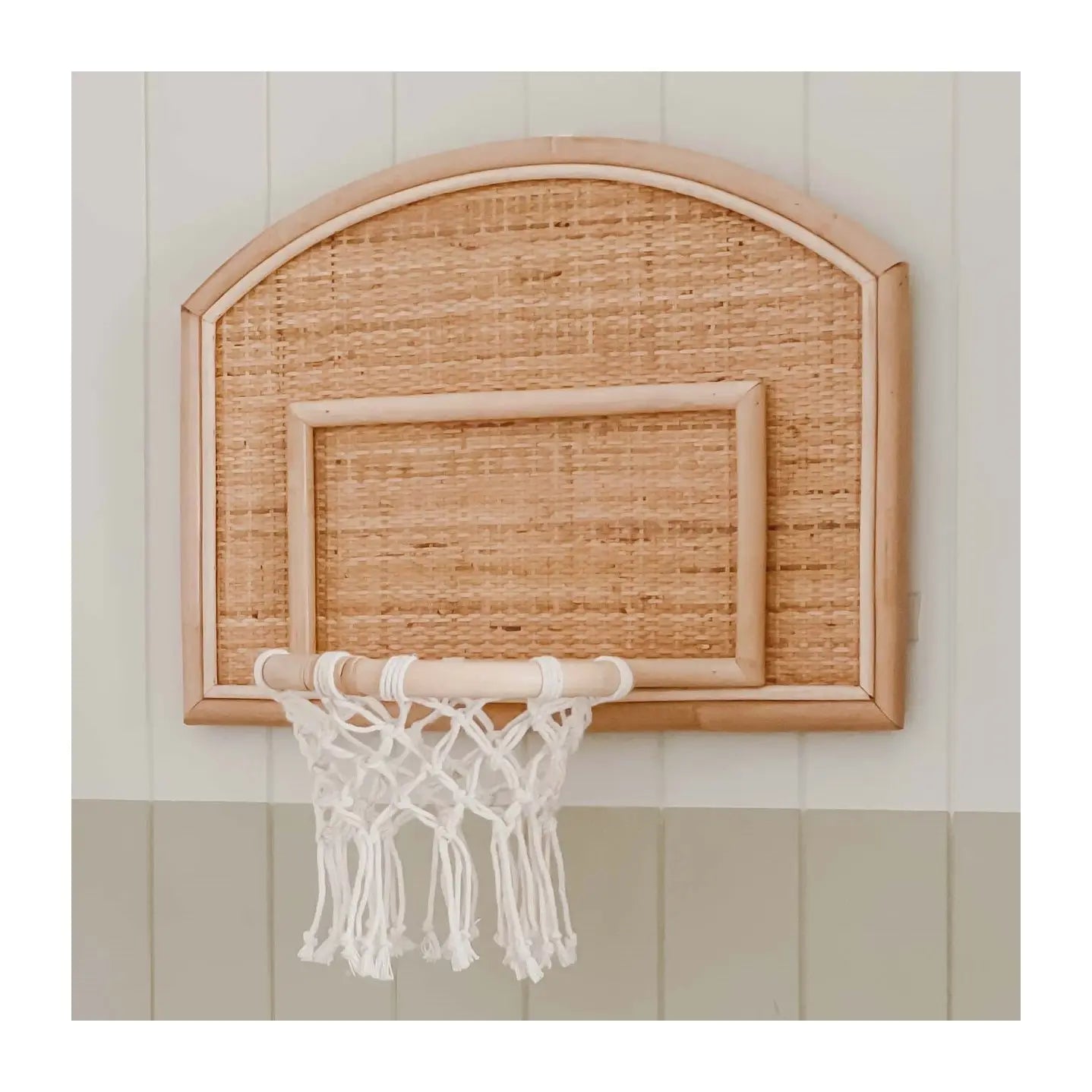 Natural material handcrafted mini Indoor basketball hoops