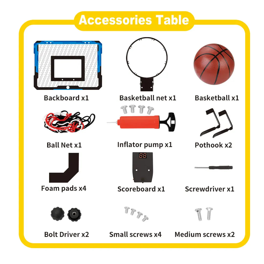 Mini Electronic Scoring Basketball Hoop