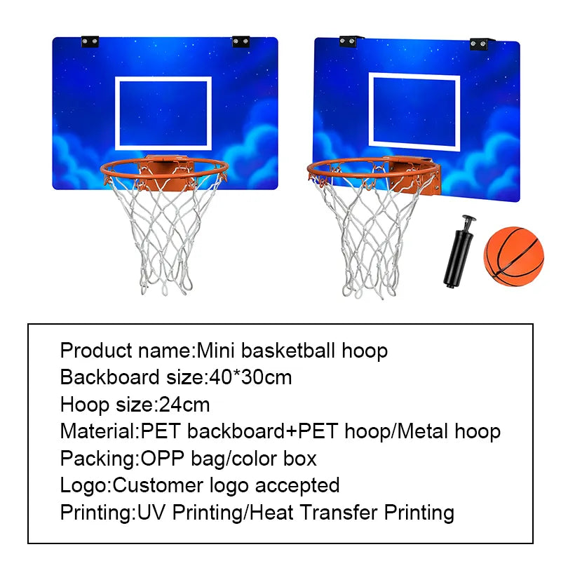 Over The Door Mini Basketball Hoops with Breakaway Rim