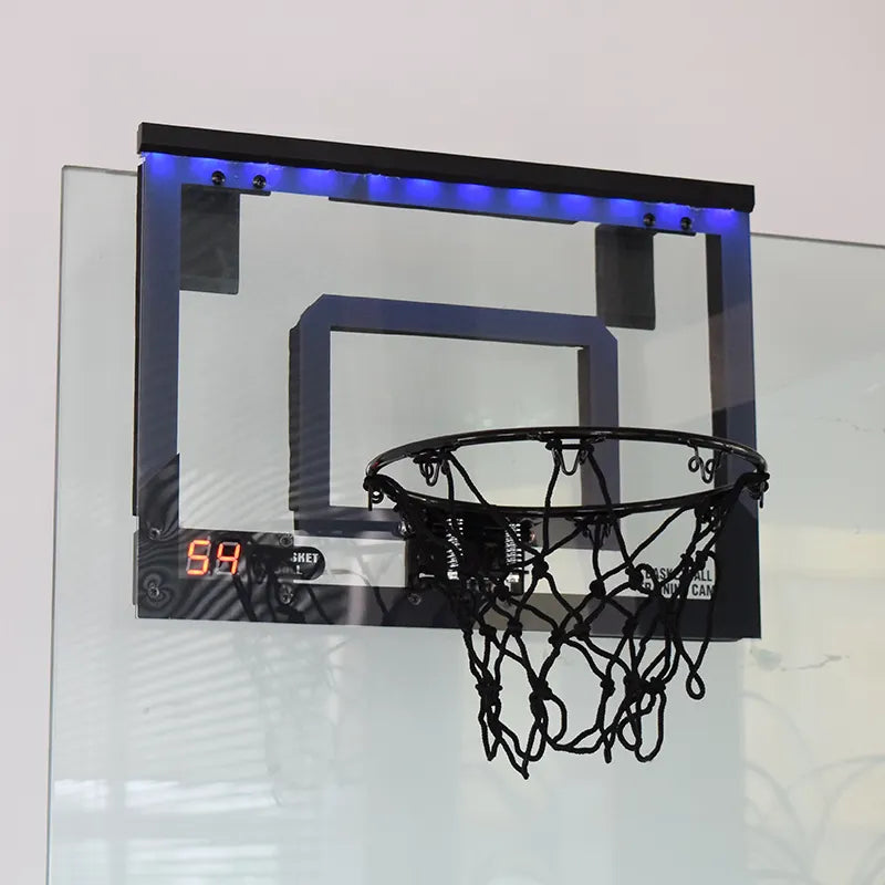 Adjustable Mini Electronic Metal Scoreboard Basketball Hoop