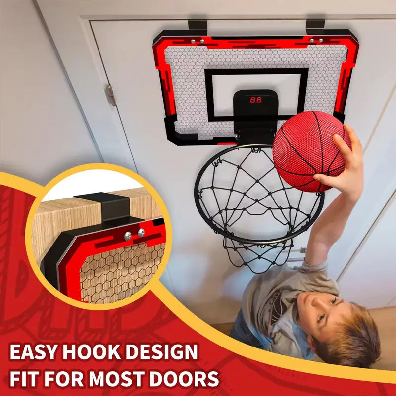 Mini Electronic Scoring Basketball Hoop