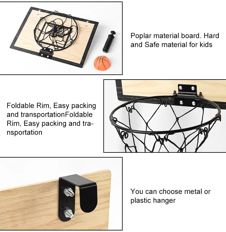 Portable Punch Free Mini basketball backboard