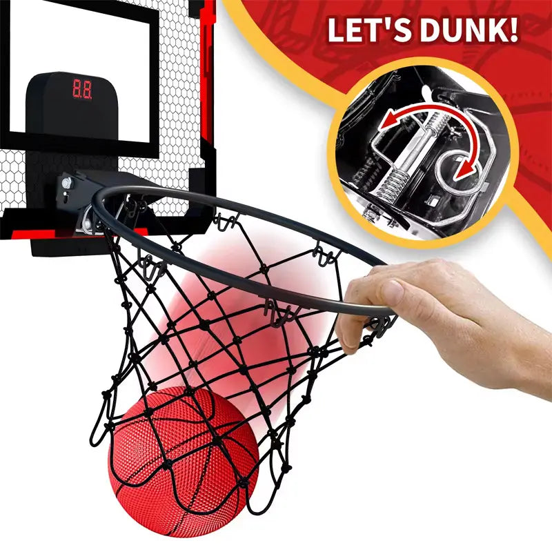 Mini Electronic Scoring Basketball Hoop