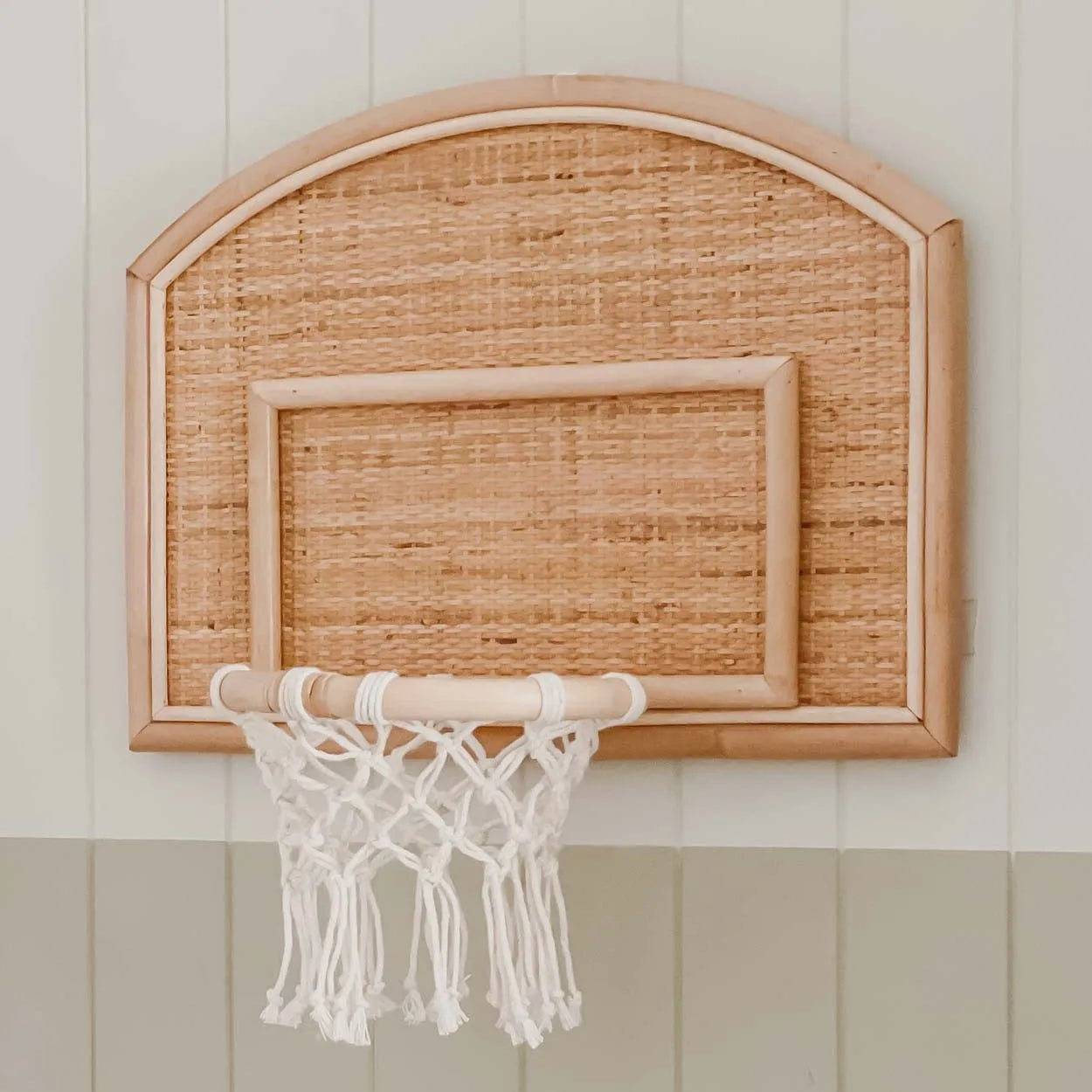 Natural material handcrafted mini Indoor basketball hoops